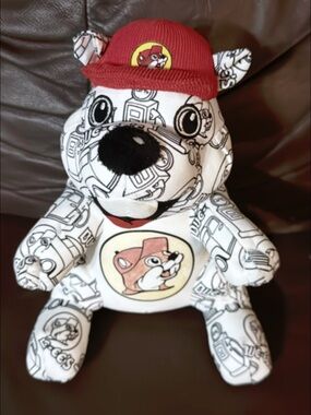 Red-Hat Patterned Bear Plush Toy - Buc-ee's Style